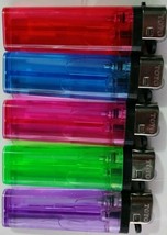 Toyo Disposable Cigarette Lighters Red, Blue, Pink, Green &amp; Purple 10 Count - £8.21 GBP