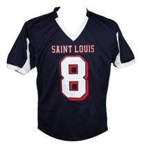 Marcus Mariota #8 Saint Louis High School Men Football Jersey Navy Blue Any Size image 4