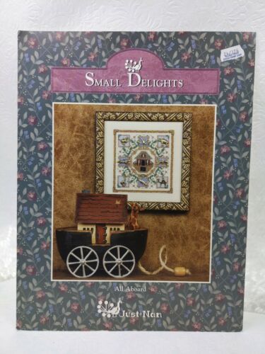 2000 JUST NAN - SMALL DELIGHTS ALL ABOARD NOAH'S ARK CROSS STITCH Chart Only VTG - $7.92