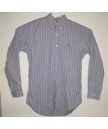 Polo Ralph Lauren Mens 32/33 Purple green stripe Long Sleeve Button Down... - £12.13 GBP