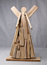 Driftwood Angel Freestanding Figurine Sculpture 12&quot; Tall - £10.73 GBP