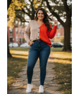 Hers &amp; Mine Women Kimbella Sweater Size L Multi - $34.64