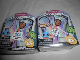 2 NEW Disney Doorables mini series 10 Mini Peek Sparkley Glittery eyes NIB  - $8.42