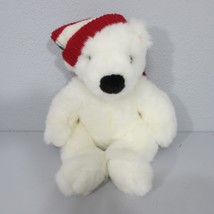 Ty Beanie Buddies Polar Bear 14 Inch Plush Hat Scarf Christmas Teddy White - $13.31