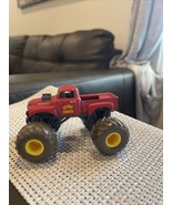 Hot Wheels Monster Jam Truck Grave Digger Retro Red Brown Wheels 2022 1:64 - $20.58 CAD