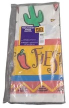 NOS 1990s Mexican Fiesta Party Express Paper Table Cover 54&quot; x 89&quot; - £3.45 GBP