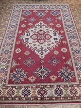 Kazak Rawalpindi 5&#39; x 8&#39; Splendid Carpet Made by hand Area Rug B-77264 - £627.39 GBP