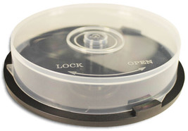 1 Piece Of 10-Disc Capacity Cakebox Cd/Dvd Plastic Storage Container/Spi... - £9.55 GBP