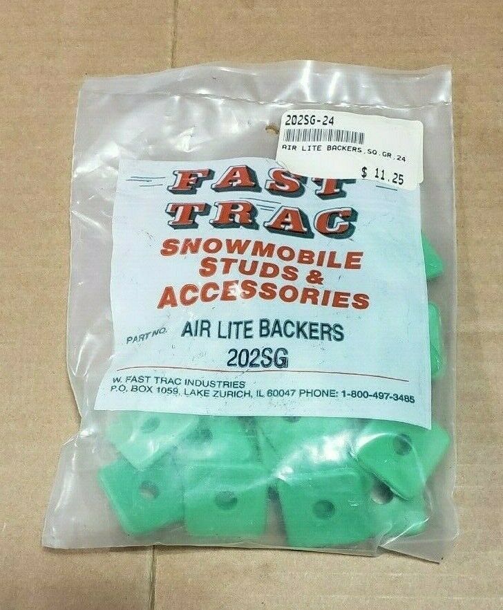 NOS FAST TRAC Air Lite Backers Square Green 24 pack, 202SG24 - $11.25