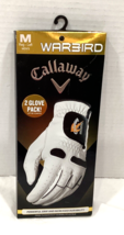 Callaway Warbird Golf Glove Cadet Medium REG LEFT Mens 2 Pack New old stock - £8.88 GBP