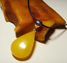 Amber  pendant Genuine Baltic Amber Pendant Natural Amber Jewellery - £61.79 GBP