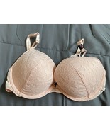 Victoria’s Secret Sexy Tee Cotton Eyelet Push-Up Bra Peach Floral Size 32D - $35.99