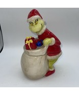 HOW THE GRINCH STOLE CHRISTMAS Cookie Jar 10” Tall Hard To Find New! Dr.... - $50.49