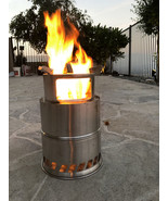 Stainless Outdoor Fire Pits for Solo Backpack Camping Cooking Stove Bonf... - $1,114.69 MXN
