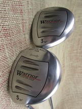 Warrior Custom Golf LEFT HAND 3 &amp; 5 Wood Stiff steel shaft 15 &amp; 21* lofts - $40.32