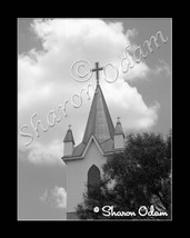 Church Steeple - BH0025BW - Fine Art Photography - £13.76 GBP