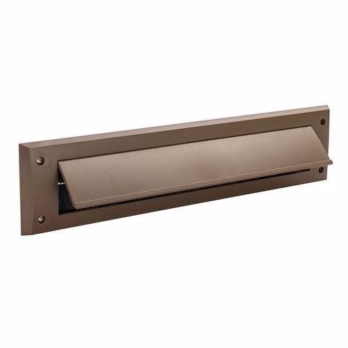 LETTERBOX DRAUGHT SEAL WITH FLAP BROWN 338mm x 78mm LETTER BOX DOOR P463 - $5.12