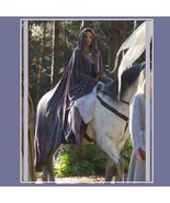Medieval Gothic Hooded Velvet Cape Cloak 12th Century Clothing 7 Choice Colors - £118.46 GBP