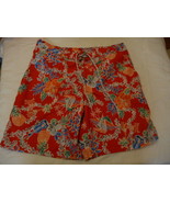 Men&#39;s St. John&#39;s Bay Swim Trunk Shorts Red Aloha  Size X-Large  NEW - $39.77 CAD