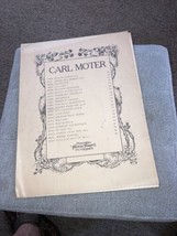 1917 Sheet Music Carl Moter 14342 Echos From The Alps - £4.60 GBP