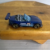 Hot Wheels Nightburnerz 2015 Mazda MX-5 Miata Dark Blue Die Cast Cake To... - $178.11 MXN