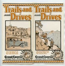 1926 Trails and Automobile Drives Grand Canyon National Park Arizona Bro... - $67.32