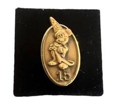 DISNEY Cast Member Fifteen 15 Yr Year Service Award Pin Sorcerer Mickey ... - £58.47 GBP