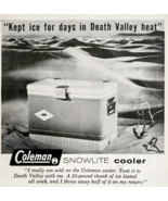 1960 Coleman Snowlite Cooler Advertisement Camping Hiking Outdoors Vinta... - $547.38 MXN
