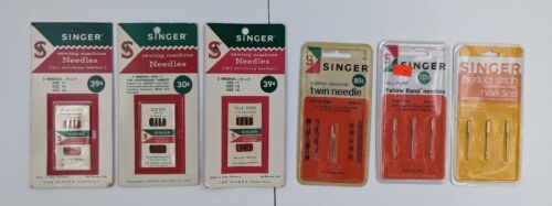 SINGER Sewing Machine Needles Vintage Assorted Lot of 6 - £22.60 GBP