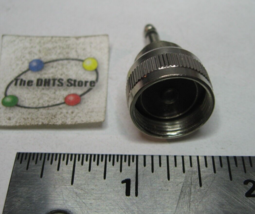 Single Pin Microphone Screw Connector to 3.5mm 1/8 Male Plug Adapter - NOS Qty 1 - £5.69 GBP