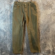Vintage Levis Jeans 34x29 Dark Green Denim Made in USA 550 Relaxed Fit y... - $24.44