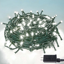 YIQU White 82FT 200 LED Christmas String Lights Outdoor/Indoor (Extendable Green - £29.91 GBP