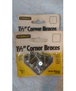 Corner Braces - -thick steel bright plated. quality Stanley brand - $3.95