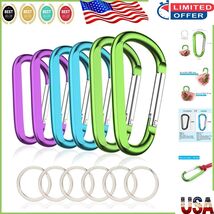 Colorful Aluminum Carabiner Set - Perfect for Keys, Bags, and Camping Gear - $245.05 MXN