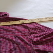 Chaps Easy Care Button-Down Collar Men's Plaid Long Sleeve Red Shirt Size Large image 13