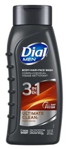 Dial for Men Hair + Body Wash, Ultimate Clean 16 fl oz (2 PACK) - £27.17 GBP