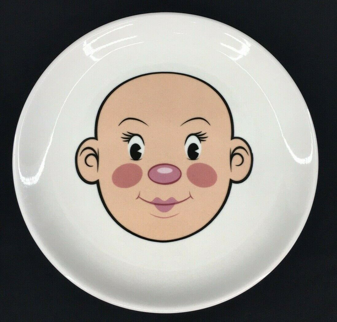 FRED Plays With His Food Plate Food Face Ceramic Plate Fun Fred and Friends EUC - $14.95