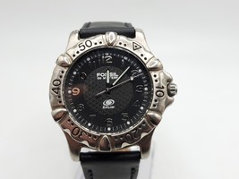 Fossil Blue Watch Mens New Battery Silver Tone Black Dial 38mm - £32.37 GBP
