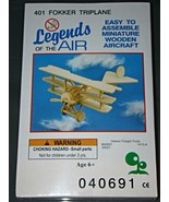 Legends of the AIR - FOKKER TRIPLANE (Miniature Wooden Aircraft) - £12.58 GBP
