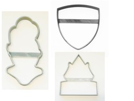 Knight in Shining Armor Medieval Set of 3 Cookie Cutters USA PR1514 - £3.98 GBP