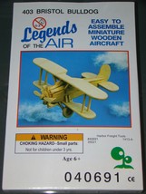 Legends Of The Air   Bristol Bulldog (Miniature Wooden Aircraft) - £12.78 GBP