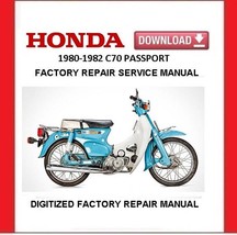 1980-1982 Honda C70 Passport Factory Service Repair Manual - £15.71 GBP