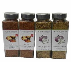 4 X The Gourmet Collection Spice Blends Garlic, Onion &amp; Roast Vegetables Fries - £51.95 GBP