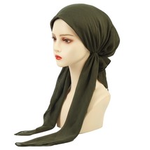 Geebro Women Stylish Pre-Tied T Chemo Cap Muslim Hijab Inner Cap s Bonnet Long T - £151.87 GBP