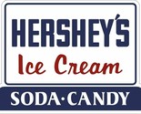 Hershey&#39;s Ice Cream Laser Cut Metal Advertising Sign - $69.25