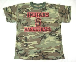 Strasburg Indians Basketball T-shirt Camouflage Print Size XL Colorado Hi School - £7.39 GBP