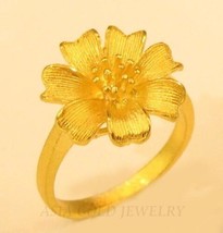 22K Gold flower ring from Thailand #42 - £590.90 GBP