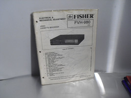 VINTAGE FISHER SERVICE MANUAL VCR MODEL FVH- 980 - £1.54 GBP