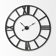 54&quot; Round Xl Industrial Style Wall Clock With Open Face Desing - $1,213.84