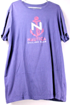 Nautica Anchor Graphic Mens Tee Shirt Navy Size X Large  969 - £6.59 GBP